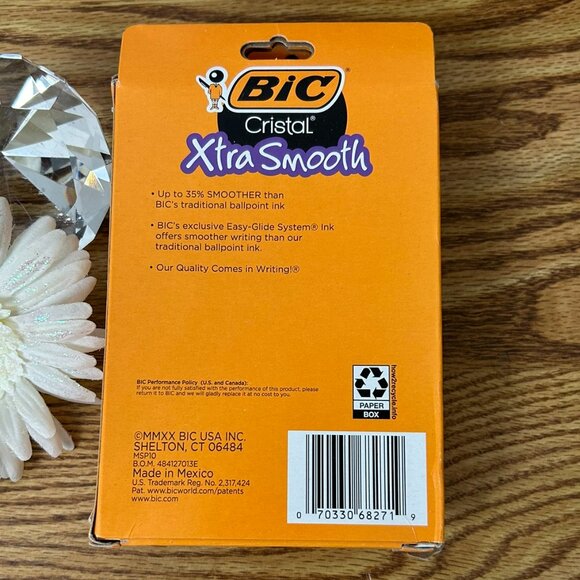 3× BIC Cristal Ballpoint Pens Medium 1.0 mm Black Ink 10 Packs (30 Total) - Picture 3 of 3